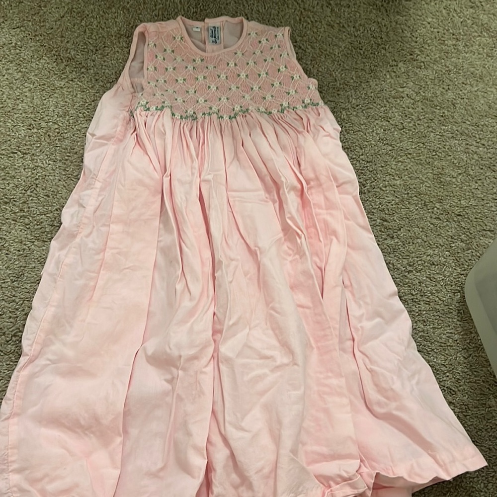 Girls Pink Floral Dress